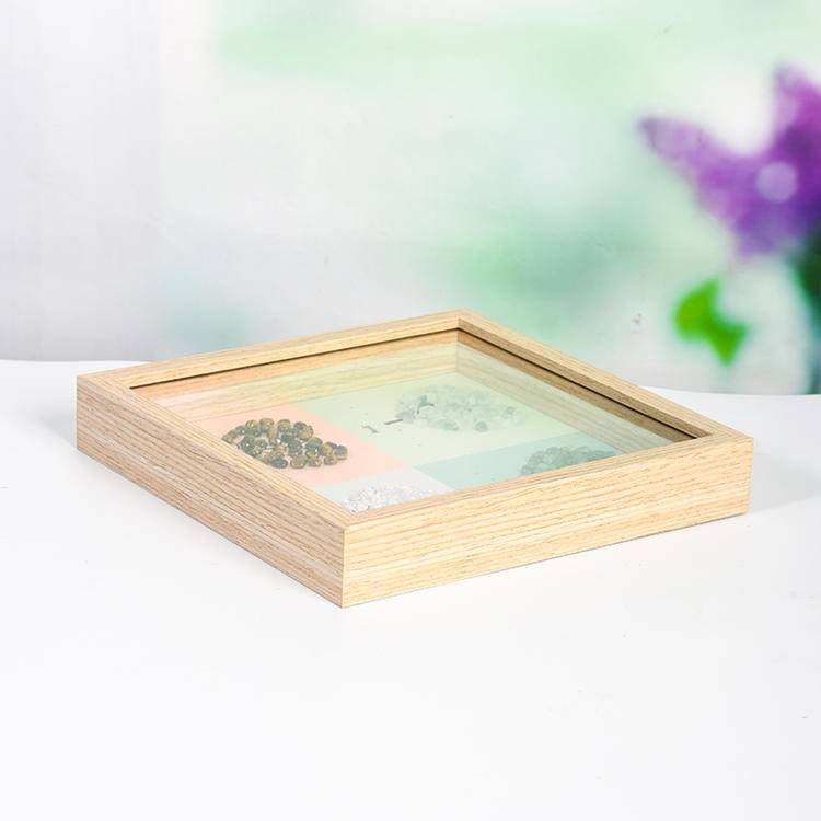 Four seasons tree crystal stone photo frame table
